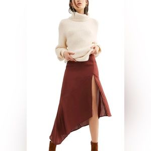 Free People Lola Satin Skirt